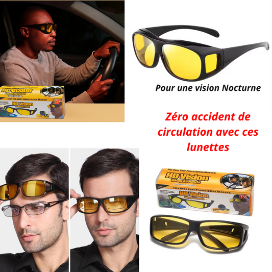 Lunettes HD Visions Nocturne / protection contre rayons du soleil