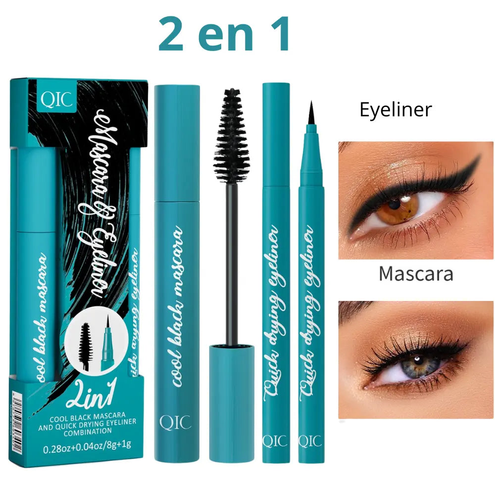 Kit 3 en 1 Lash Extension TUBING™ Mascara + Eyeliner + CRAYON À SOURCILS MICROBLADING ÉTANCHE 3D