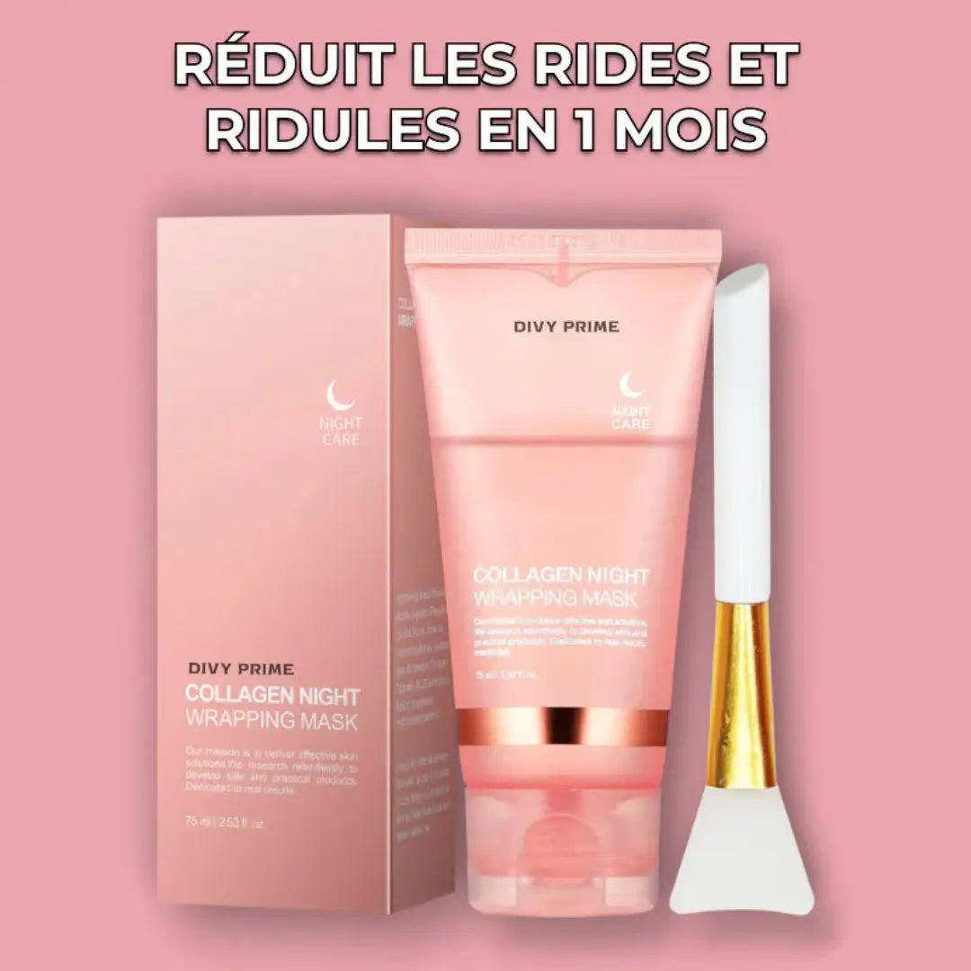 Masque de Nuit au Collagène - Une Peau Saine et Revitalisée !